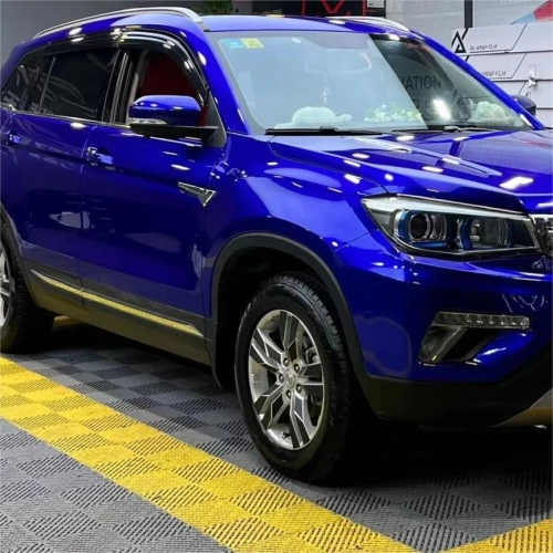 Gloss Metallic Blueberry Car Vinyl Wrap PET review 