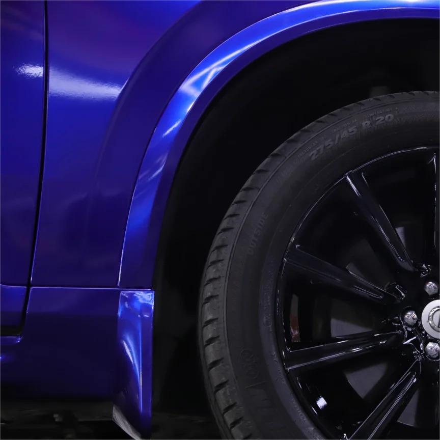 Gloss Metallic Blueberry Car Vinyl Wrap PET review Lisa