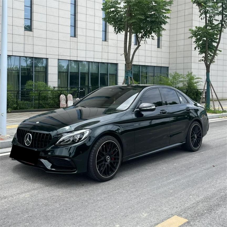 Gloss Metallic Diamond Benz Emerald Green Car Vinyl Wrap PET review Martinez 00