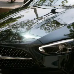 Gloss Metallic Diamond Benz Emerald Green Car Vinyl Wrap PET review Bassirou 04