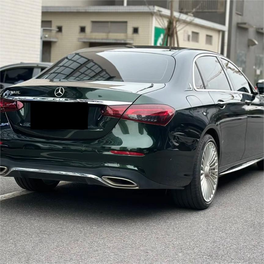 Gloss Metallic Diamond Benz Emerald Green Car Vinyl Wrap PET review Erik 01