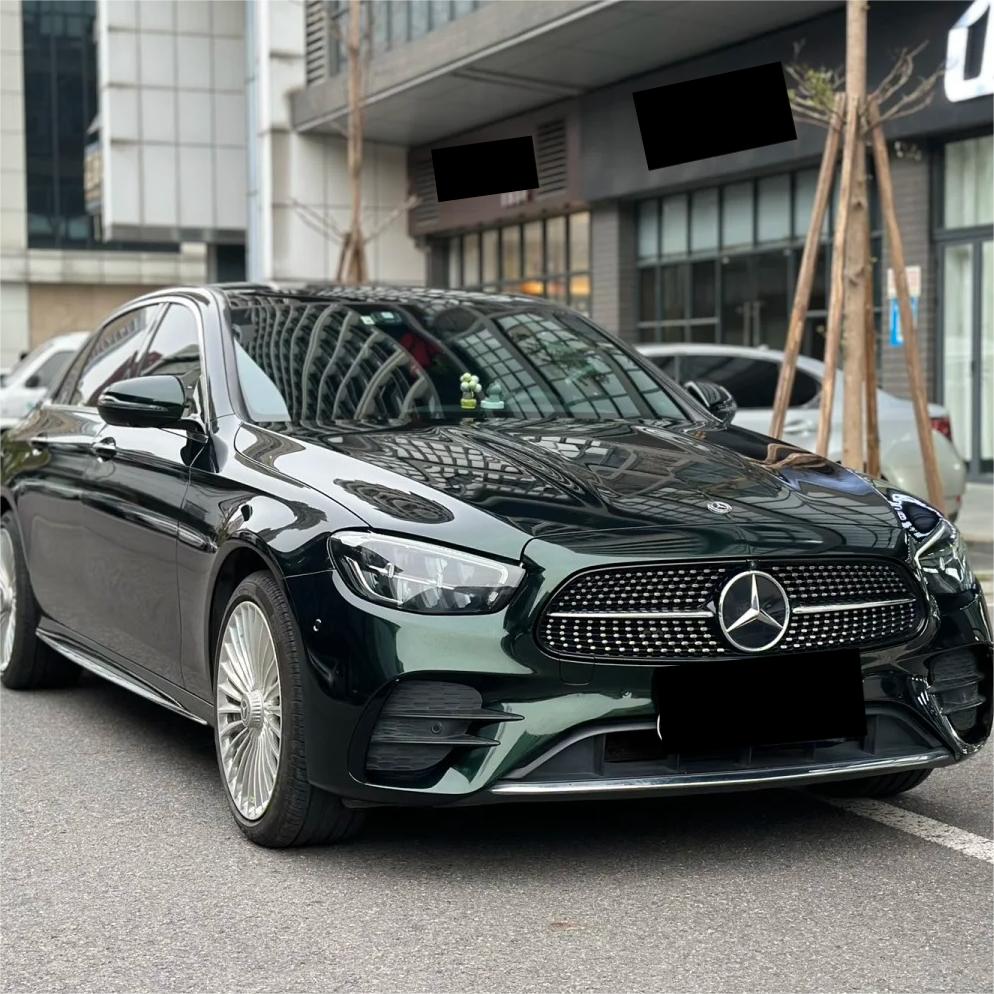 Gloss Metallic Diamond Benz Emerald Green Car Vinyl Wrap PET review Erik 00