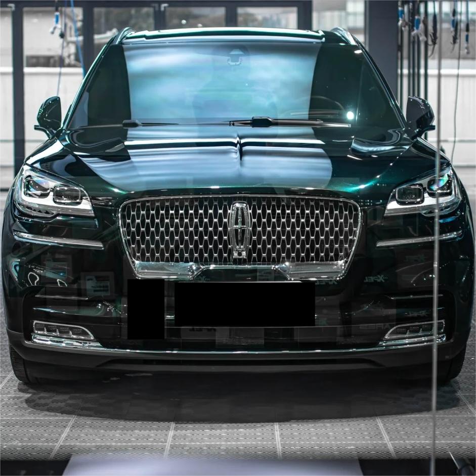 Gloss Metallic Diamond Benz Emerald Green Car Vinyl Wrap PET review Boissonneault 01