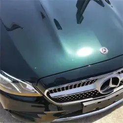 Gloss Metallic Diamond Benz Emerald Green Car Vinyl Wrap PET review Redington 02