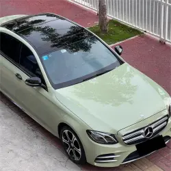 Gloss Light Khaki Green Car Vinyl Wrap PET review Mary 02