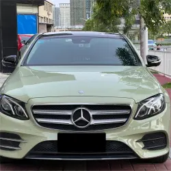 Gloss Light Khaki Green Car Vinyl Wrap PET review Mary 01