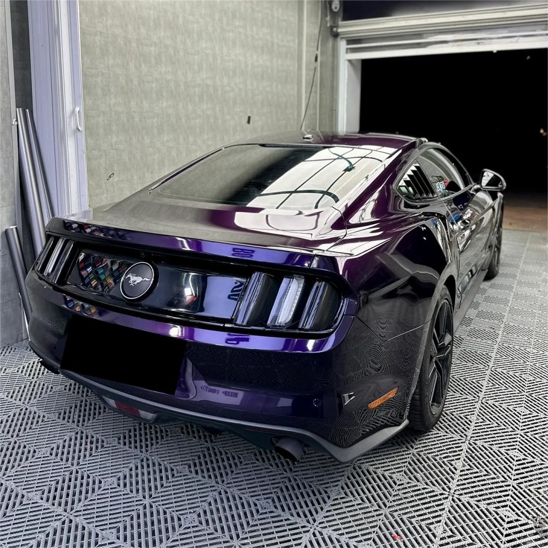 Gloss Metallic Midnight Purple Car Vinyl Wrap BMW PET review Customer 01