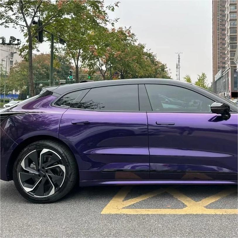 Gloss Metallic Midnight Purple Car Vinyl Wrap BMW PET review Stephanie 01