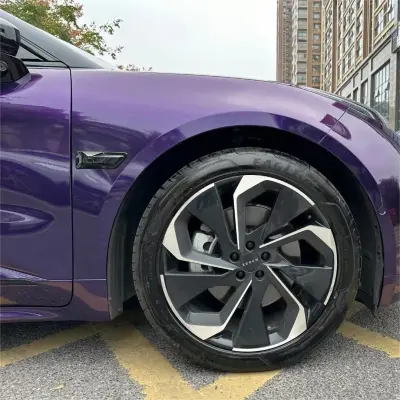 Gloss Metallic Midnight Purple Car Vinyl Wrap BMW  review Stephanie 02