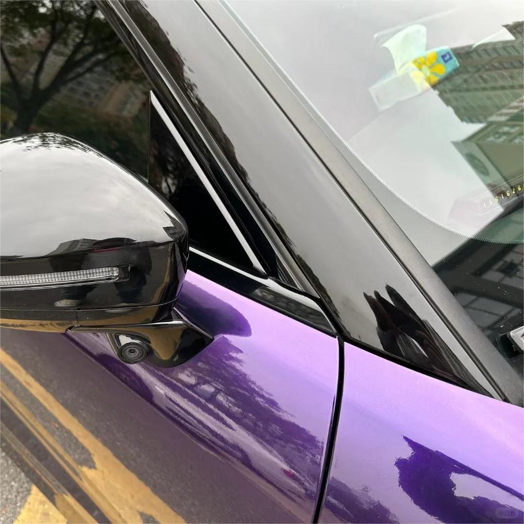 Gloss Metallic Midnight Purple Car Vinyl Wrap BMW PET review Stephanie 03
