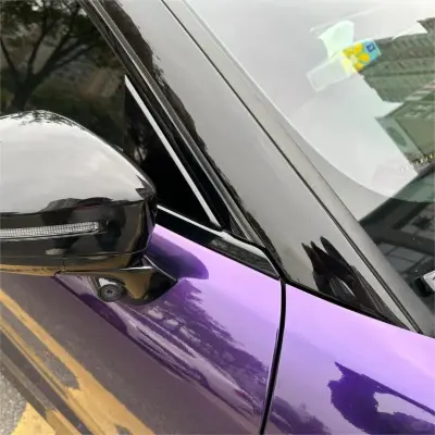 Gloss Metallic Midnight Purple Car Vinyl Wrap BMW  review Stephanie 03