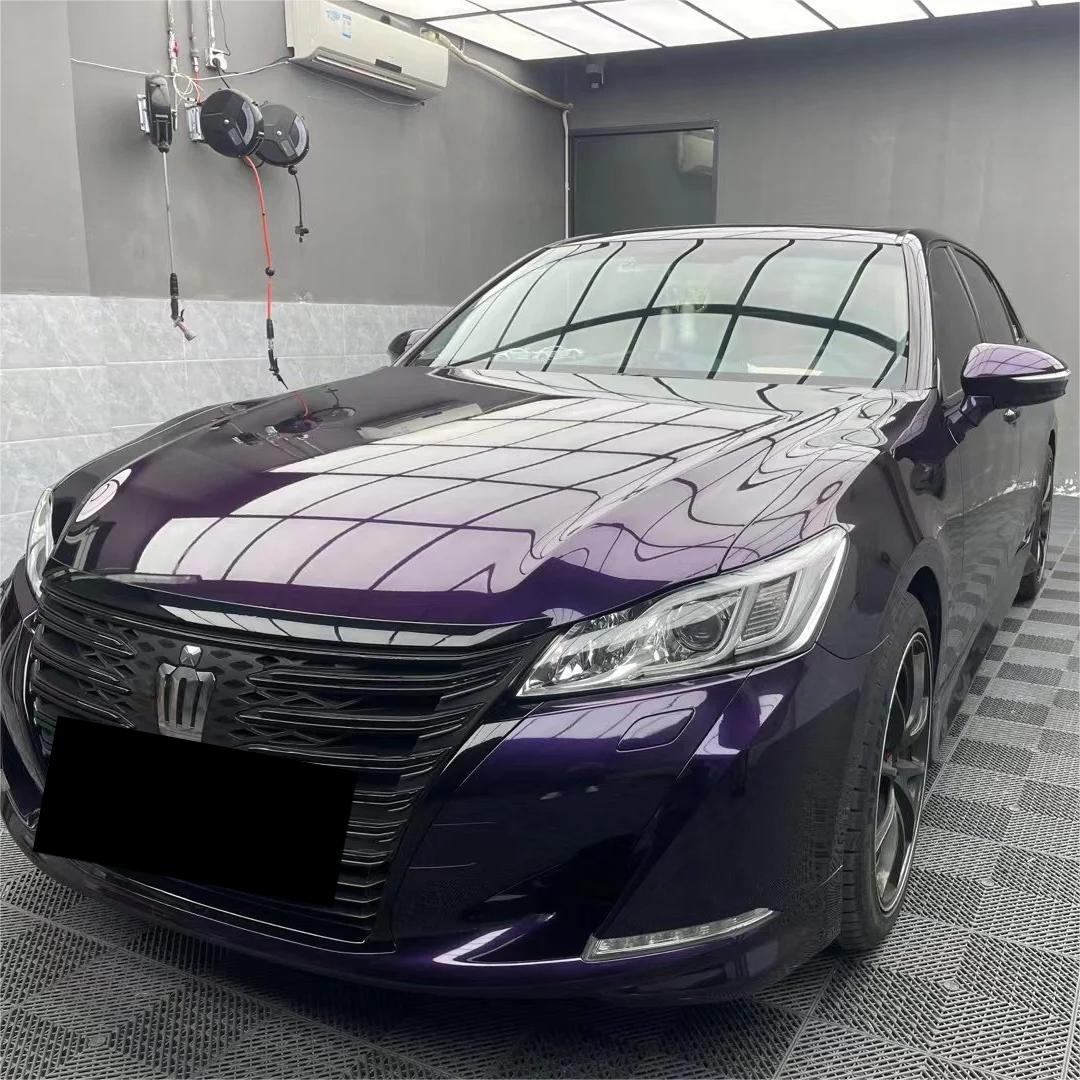 Gloss Metallic Midnight Purple Car Vinyl Wrap BMW PET review Bobbie 00