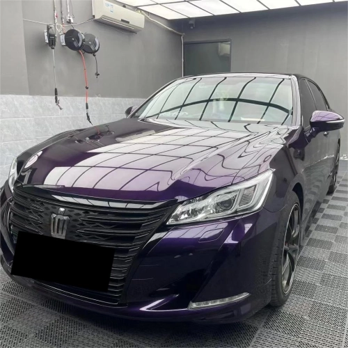 Gloss Metallic Midnight Purple Car Vinyl Wrap BMW PET reviewed by