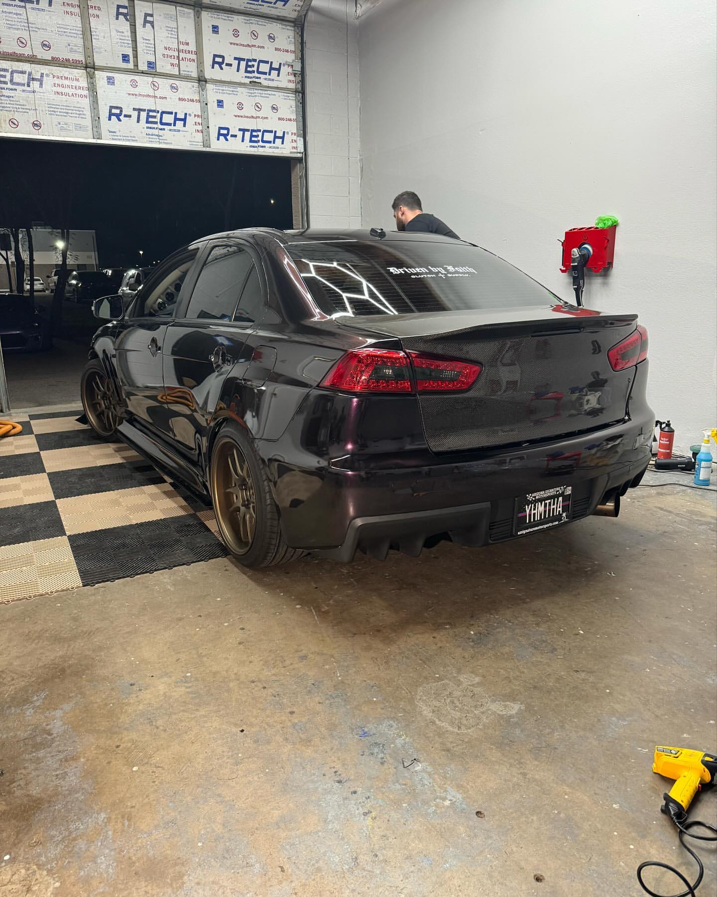 Gloss Metallic Gentian Purple Car Vinyl Wrap  PET review evo_campo 02