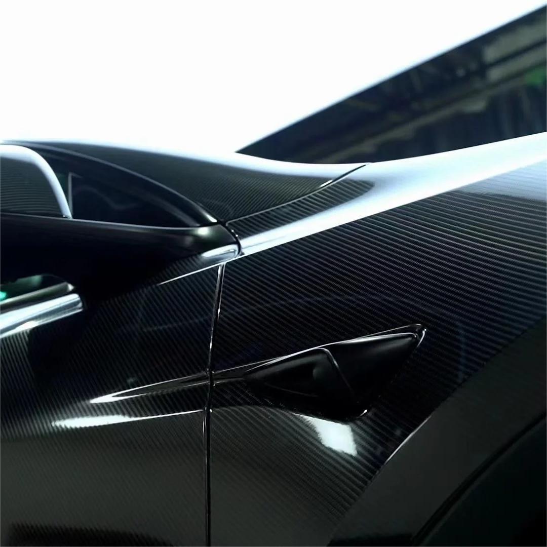 4D Best Carbon Seller - Gloss Black Carbon Fiber Car Vinyl Wrap review Ron