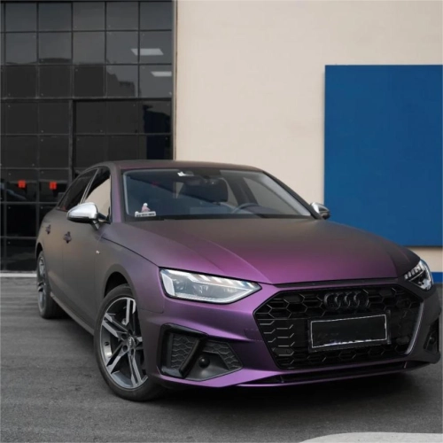 Matte Magic Purple Russian Violet Purple Car Vinyl Wrap PET reviewed by