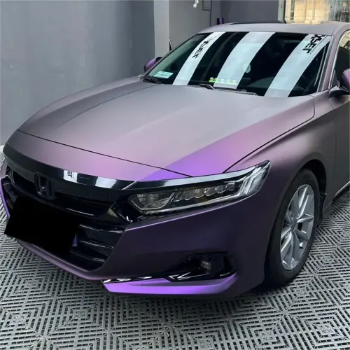 Matte Magic Purple Russian Violet Purple Car Vinyl Wrap PET review 
