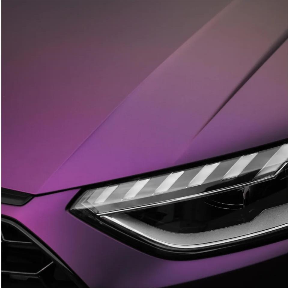 Matte Magic Purple Russian Violet Purple Car Vinyl Wrap PET review Cody