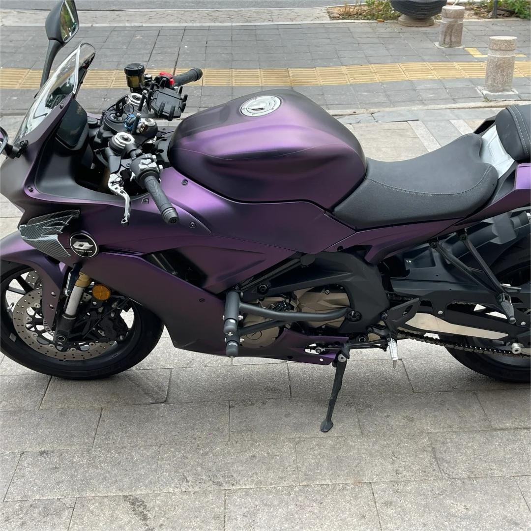 Matte Magic Purple Russian Violet Purple Car Vinyl Wrap PET review Blase 01