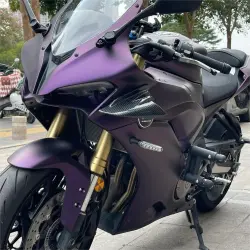 Matte Russian Violet Purple Car Vinyl Wrap  review Blase  01