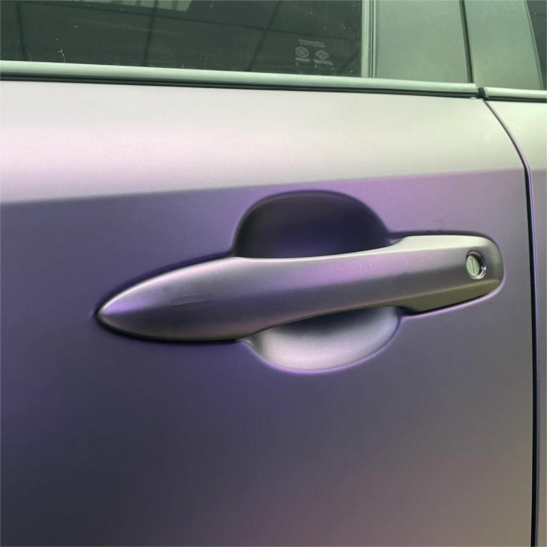 Matte Magic Purple Russian Violet Purple Car Vinyl Wrap PET review Melissa 01