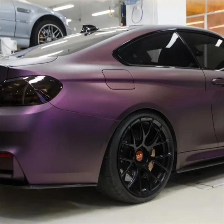 Matte Magic Purple Russian Violet Purple Car Vinyl Wrap PET review Tonyblopez 01