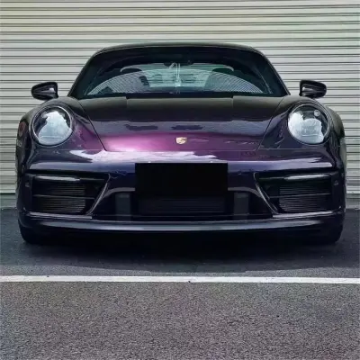 Gloss Metallic Ghost Midnight Purple Car Vinyl Wrap PET review Arnold 01
