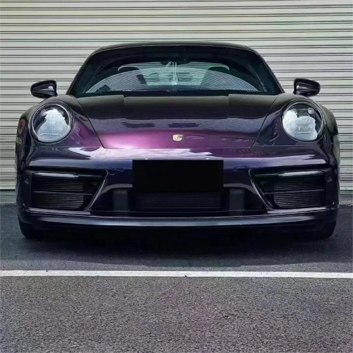 Gloss Metallic Ghost Midnight Purple Car Vinyl Wrap PET reviewed by