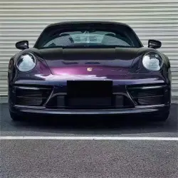 Gloss Metallic Ghost Midnight Purple Car Vinyl Wrap PET review Arnold 01