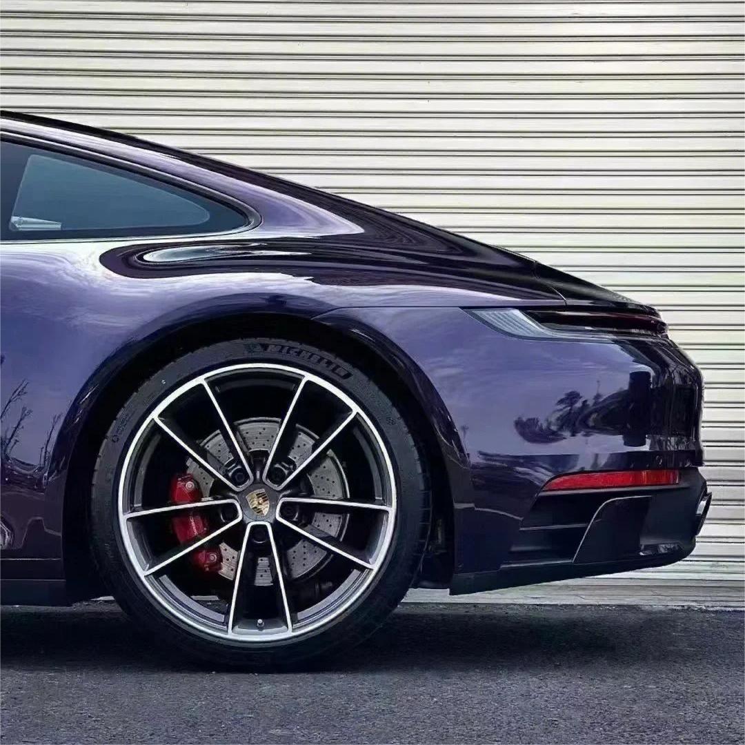 Gloss Metallic Ghost Midnight Purple Car Vinyl Wrap PET review Arnold 02