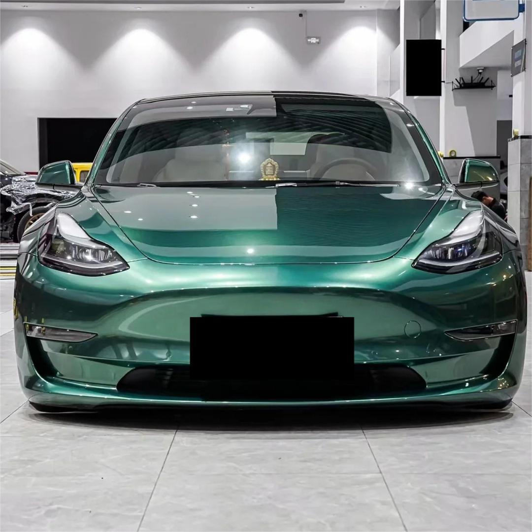 Gloss Metallic Emerald Green Car Vinyl Wrap PET review Brent 00