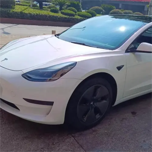 Gloss Chameleon Purple White Car Vinyl Wrap PET review 