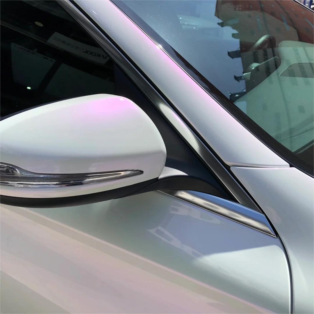 Gloss Chameleon Purple White Car Vinyl Wrap PET review Jennifer