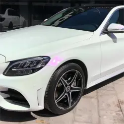 Gloss Chameleon Purple White Car Vinyl Wrap PET review Ryan 01