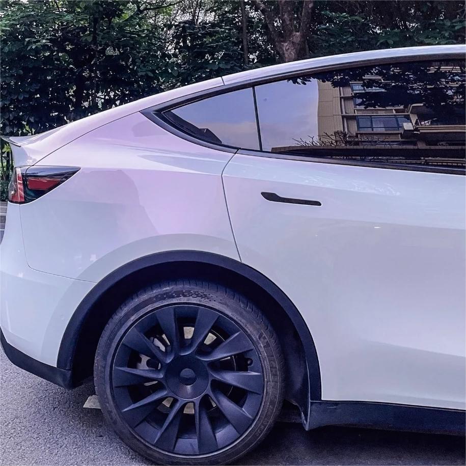 Gloss Chameleon Purple White Car Vinyl Wrap PET review Lindgren 04