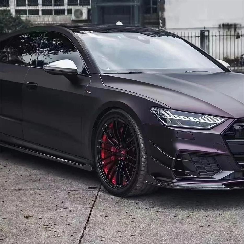 Ultra Matte Metallic Black Purple Car Vinyl Wrap review John 02