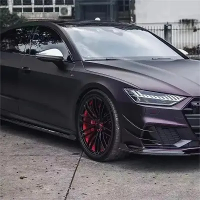 Ultra Matte Metallic Black Purple Car Vinyl Wrap review John 03
