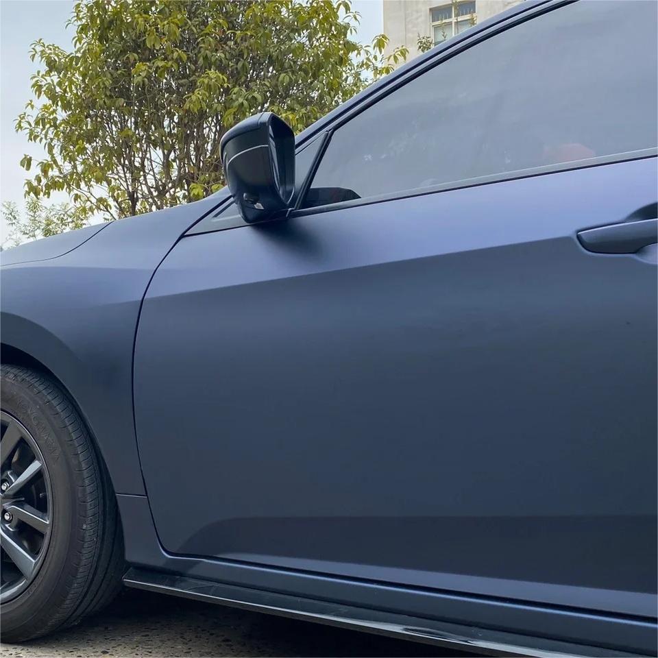 Best Matte Dark Blue Car Vinyl Wrap review Yampolskiy 03