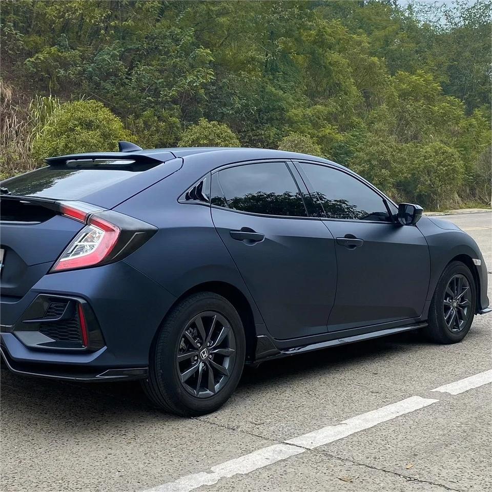 Best Matte Dark Blue Car Vinyl Wrap review Yampolskiy 02