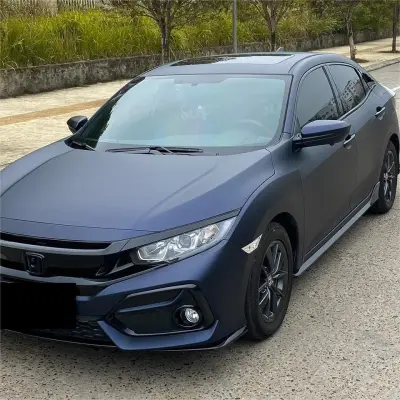 Best Matte Dark Blue Car Vinyl Wrap review Yampolskiy 04