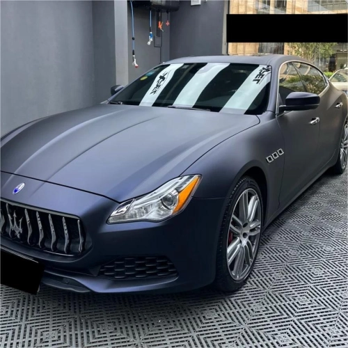 Best Matte Dark Blue Car Vinyl Wrap PET review 