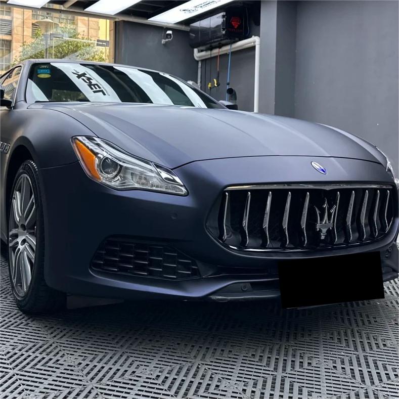 Best Matte Dark Blue Car Vinyl Wrap review Amanda 01