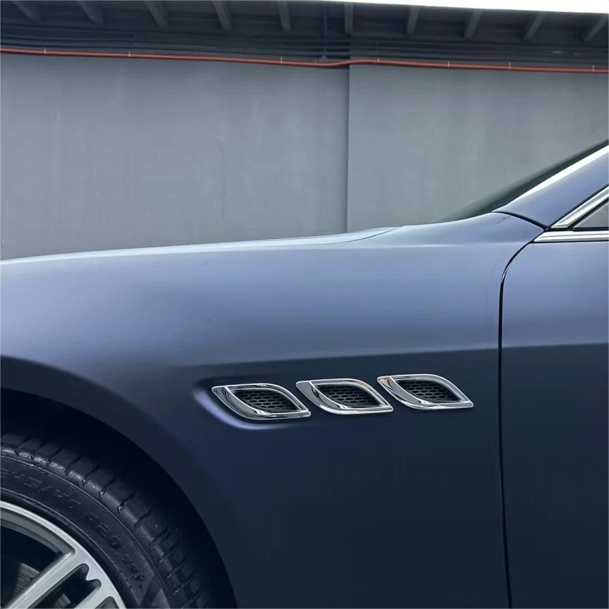 Best Matte Dark Blue Car Vinyl Wrap review Amanda 03