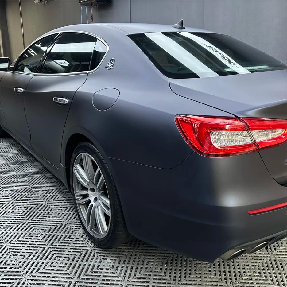 Best Matte Dark Blue Car Vinyl Wrap review Amanda 04