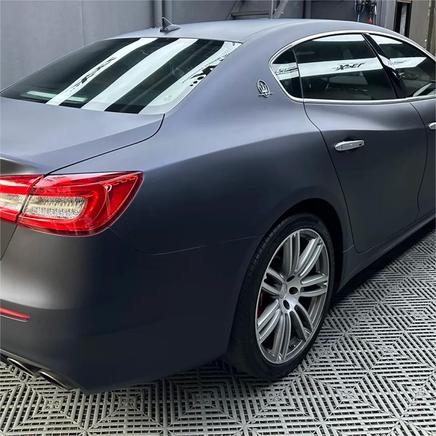 Best Matte Dark Blue Car Vinyl Wrap review Amanda 05