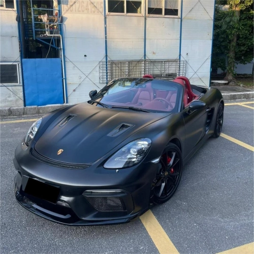 Matte Satin Black Ceramic Black Car Vinyl Wrap BMW  PET  review 