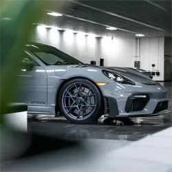 Gloss Arctic Grey Car Vinyl Wrap BMW Porsche PET review Clarity 02