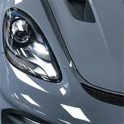 Gloss Arctic Grey Car Vinyl Wrap BMW Porsche PET review Clarity 03