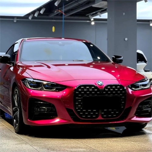 Gloss Metallic Rubellite Purple Car Vinyl Wrap PET  reviewed by