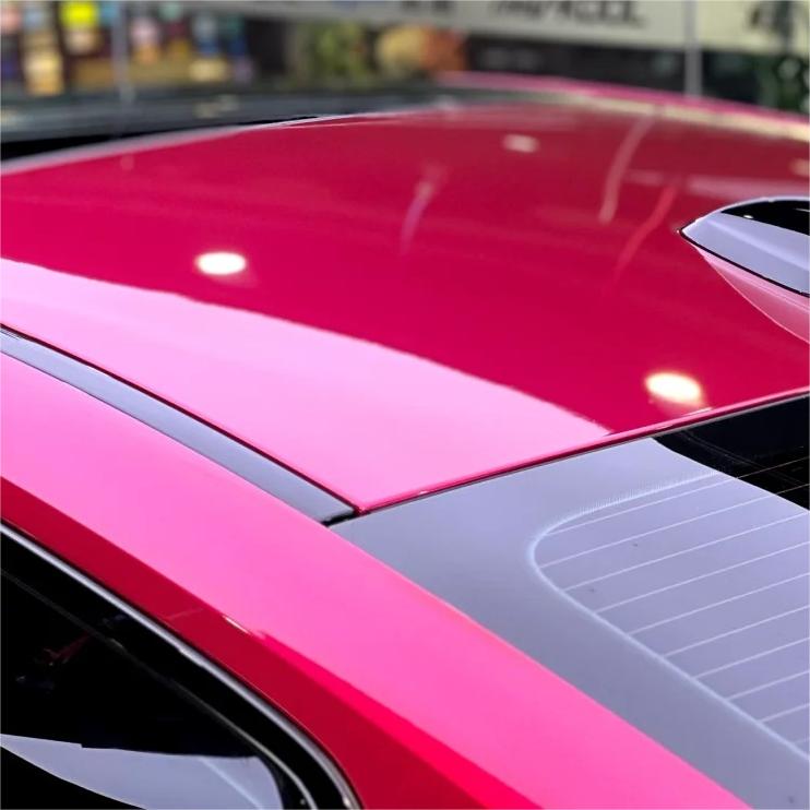 Gloss Metallic Rubellite Purple Car Vinyl Wrap PET  review Durable 03